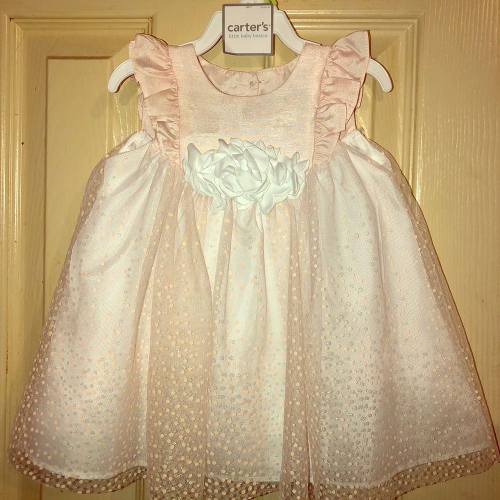 CARTERS Baby Girl Dress w/ Romper